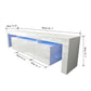 Modern 2 level LED TV Cabinet Entertainment Unit Stand High Gloss 200cm White MLD06-1