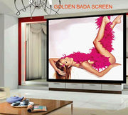 Electric Motorised TV Cinema HD Projector Screen 100" + Remote Control