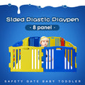 Sided Plastic Playpen Safety Gate Baby Toddler Child 8 panel 1.6x1.6m 3 shapes