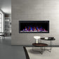 New Model 72" Slim Trim Black Built-in Recessed / Wall mounted Heater Electric Fireplace