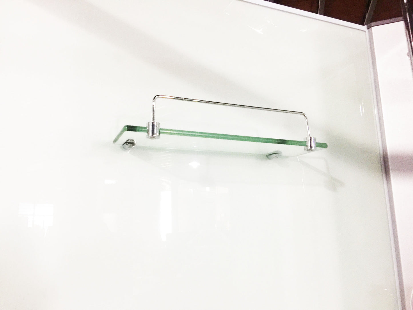 Shower Screen Cubicle Enclosure W/T Base Bathroom 800x800x2300mm White 8225A