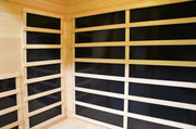Greenland 2-Person Luxury Far-Infrared Sauna 8 Carbon Heater 1890W Full Glass Front Panel