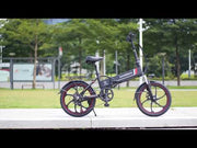 20 Inch SAMEBIKE Folding Electric Bike Bicycle Scooter E-scooter E-bike 350W Motor 10.4Ah 48V Battery Max 35 KPH Black