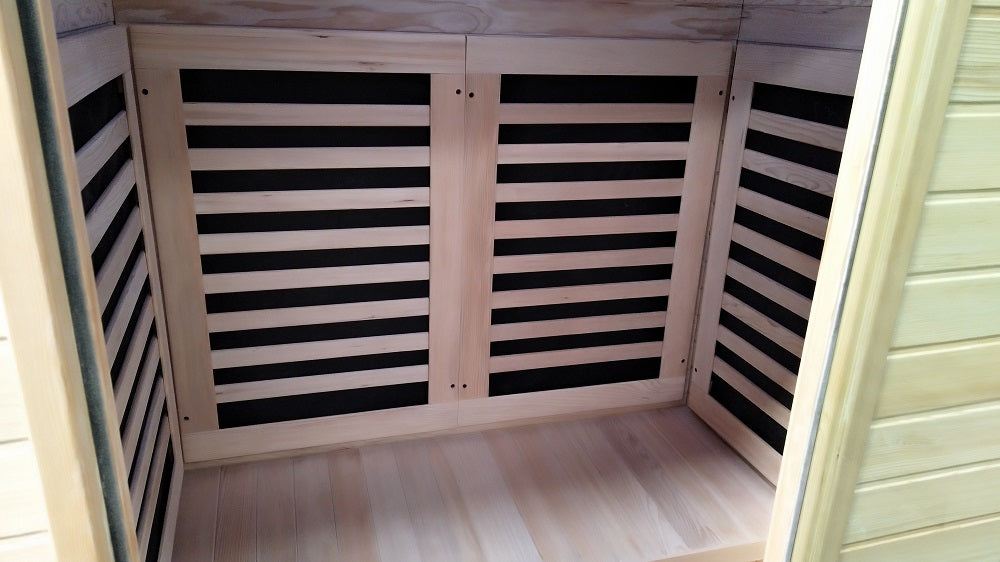 2 Person Luxury Carbon Fibre Infrared Sauna 7 Heating Panels 002F