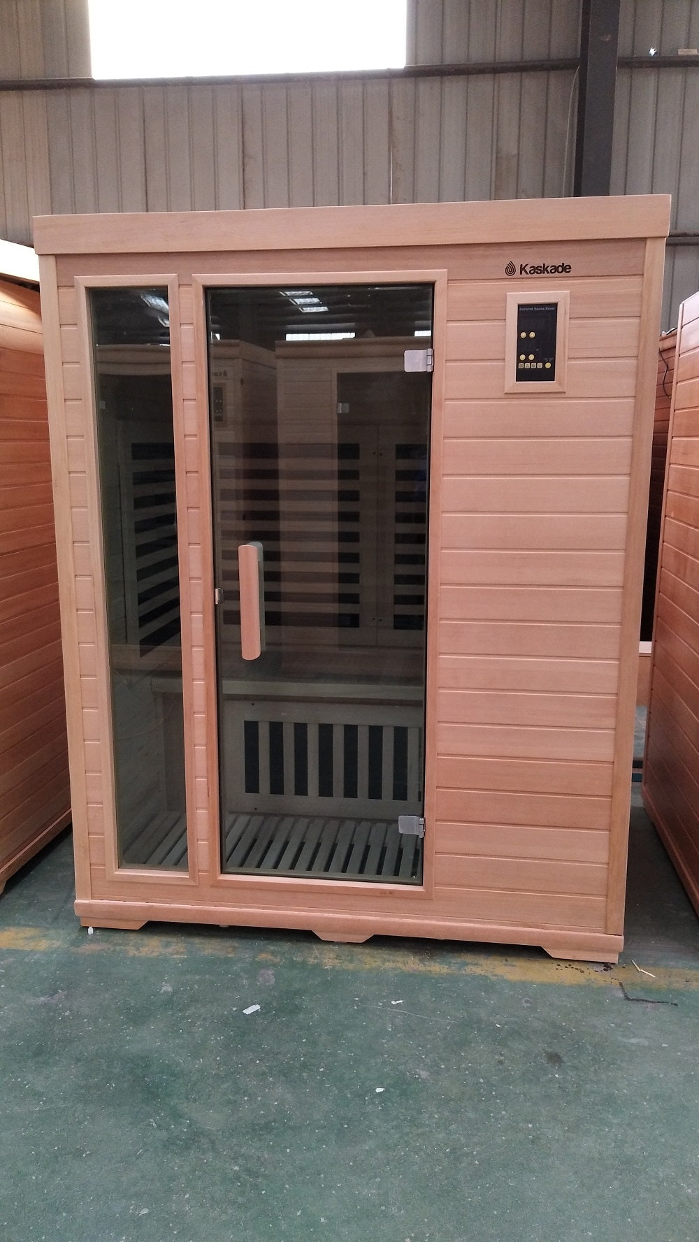 3 Person Luxury Carbon Fibre Infrared Sauna 8 Heating Panels 003F