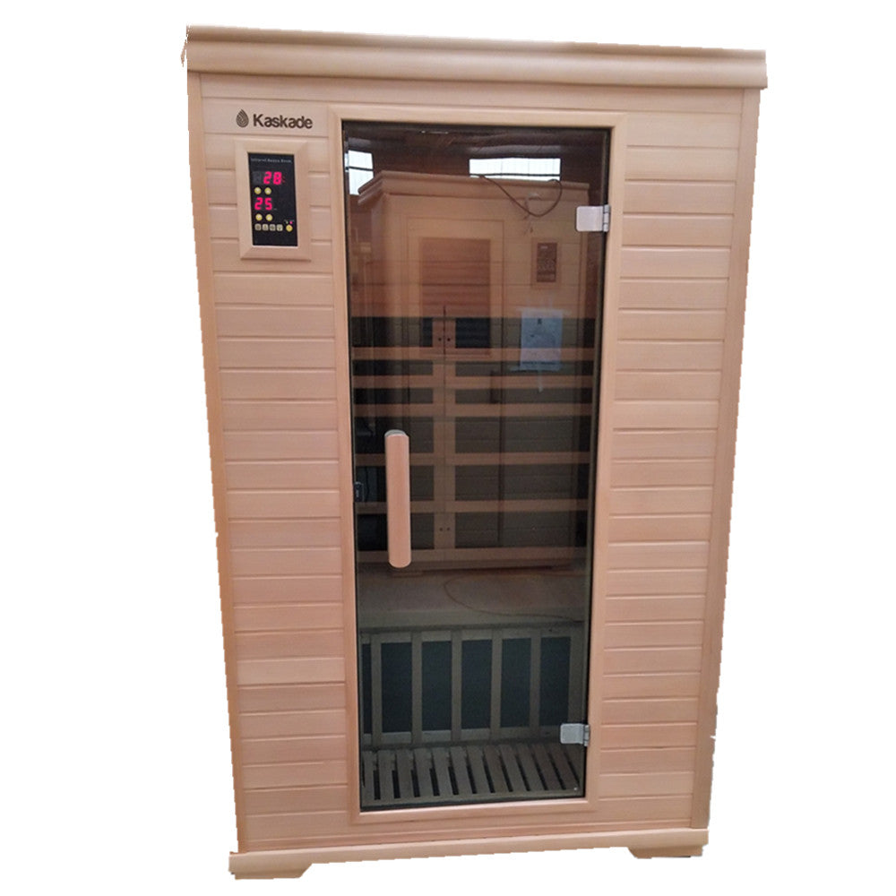 2 Person Luxury Carbon Fibre Infrared Sauna 7 Heating Panels 002C