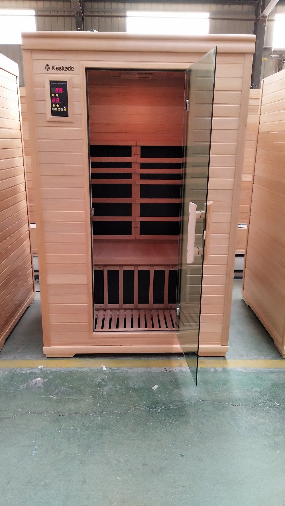 2 Person Luxury Carbon Fibre Infrared Sauna 7 Heating Panels 002C