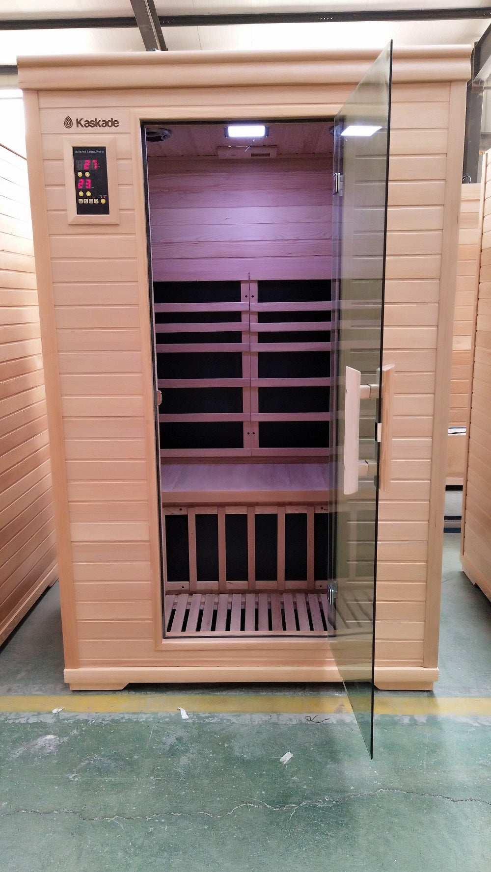 2 Person Luxury Carbon Fibre Infrared Sauna 7 Heating Panels 002C