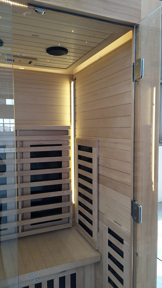 2023 Model 2 Person Luxury Indoor Carbon Fibre Far Infrared Sauna 10 Heating Panels Melbourne