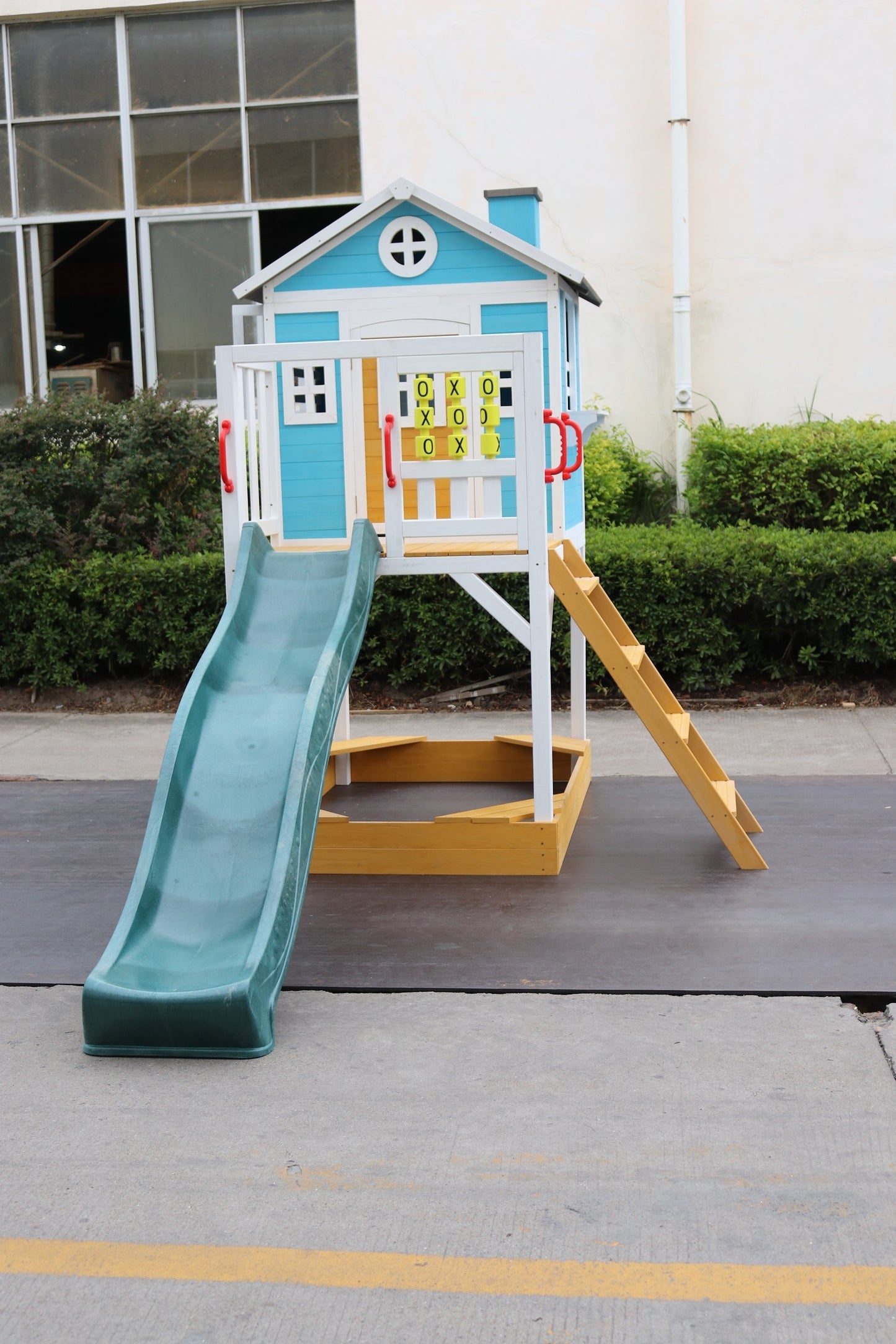 Outdoor Wooden Warrigal Kids Play Cubby House Sandpit Slide 2106