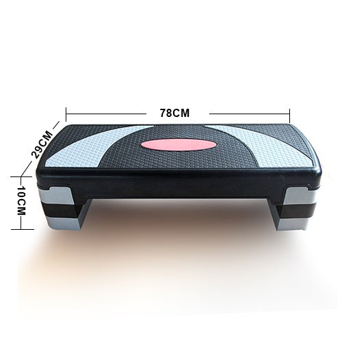 Adjustable Aerobic Step Anti Slip with Wide 78cm Stepping Platform