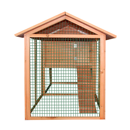 2M Large Villa Chicken Coop Hen House With Nesting Egg Cage