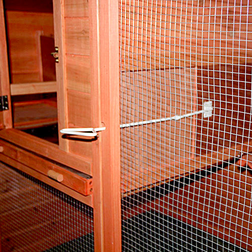 2.3M Weatherproof Chicken Coop Hen House Rabbit Hutch with Removable Tray Sliding Door 230x90x130(H)cm