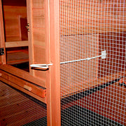 2.3M Weatherproof Chicken Coop Hen House Rabbit Hutch with Removable Tray Sliding Door 230x90x130(H)cm