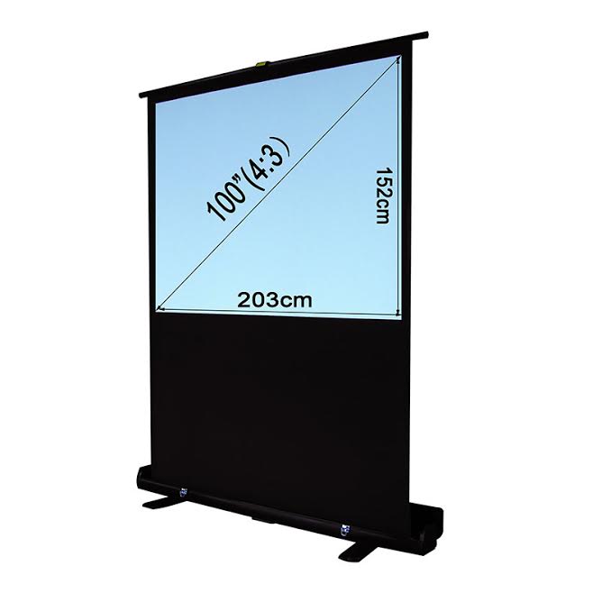 100" Pull Up Portable Office Projection Projector Screen (4:3)