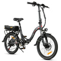 SAMEBIKE 350W Folding Electric Bike Bicycle 20KM/H E-bike Black