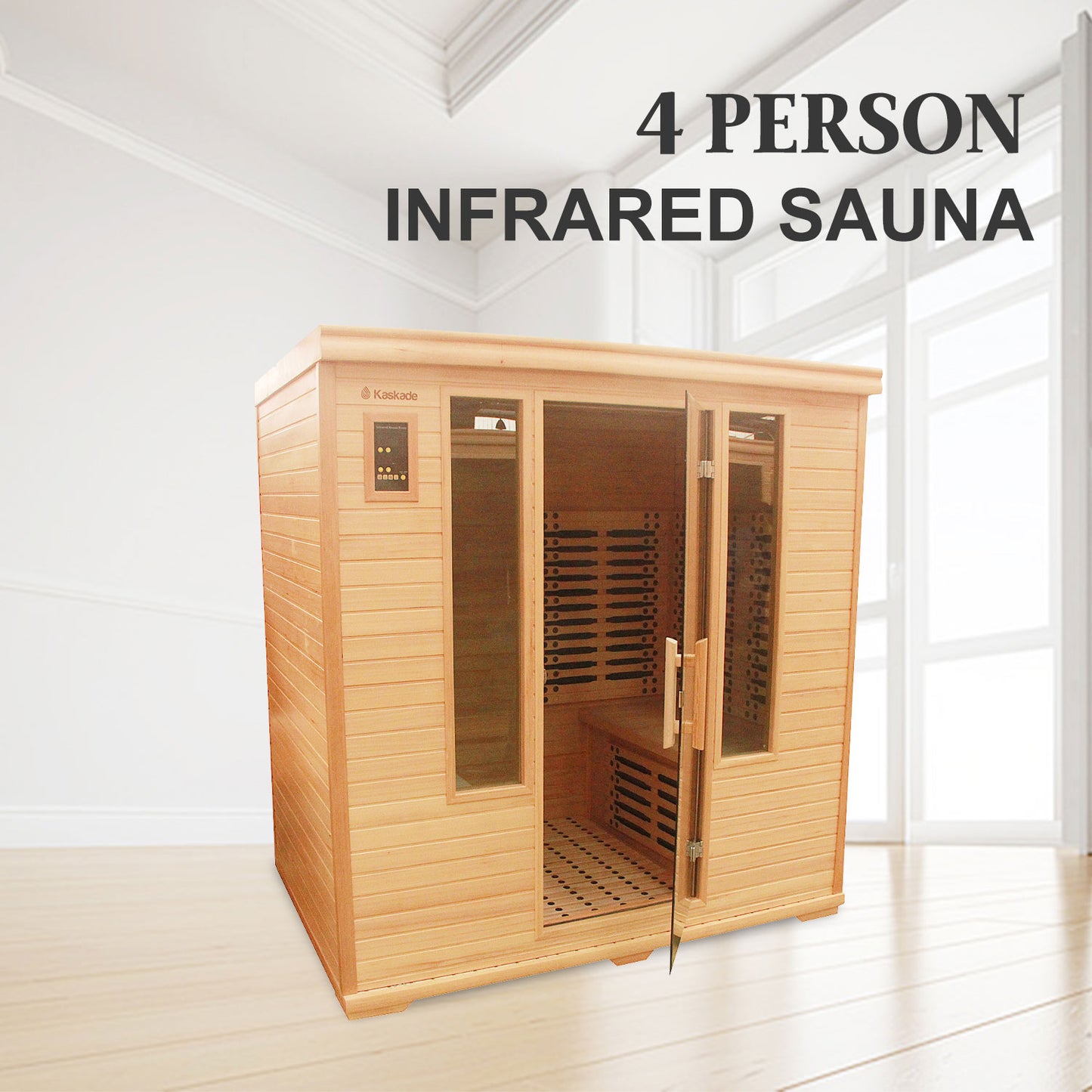 4 Person Luxury Carbon Fibre Infrared Sauna 004B