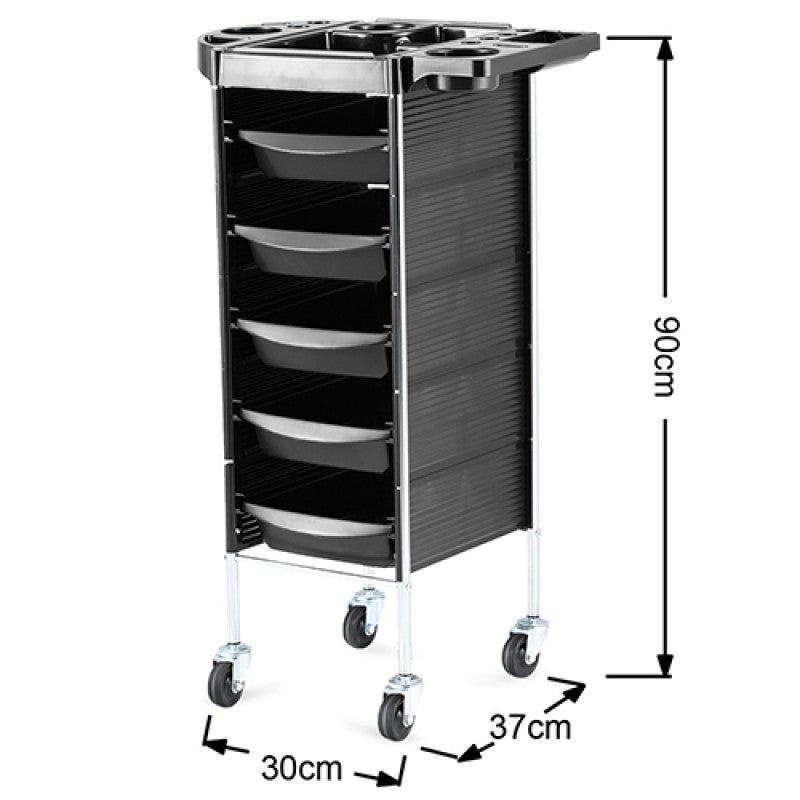 6 Tiers Hairdresser Salon Spa Multifunction Hair Trolley Rolling Storage Cart