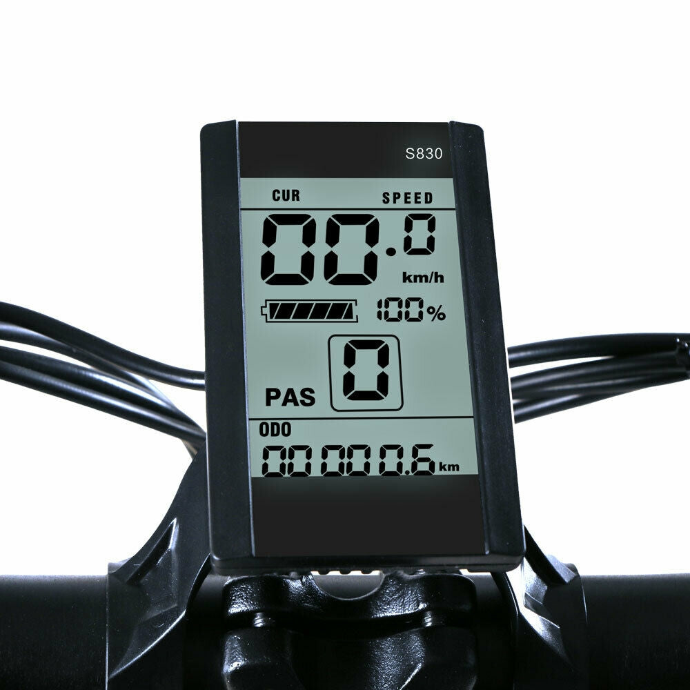 SAMEBIKE 26 Inch Aluminum Folding Electric Bike 350W Motor 10.4Ah Battery Max 30 KPH Black