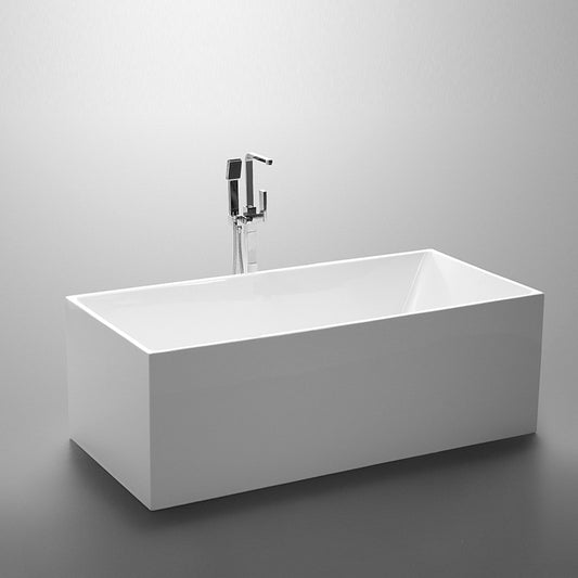 Bathroom Acrylic Free Standing Bath Tub Thin Edge 1700 x 800 x 600 Freestanding (linea Box)