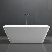 Bathroom Acrylic Free Standing Bath Tub Thin Edge 1500 x 750 x 600 Freestanding (linea slim)