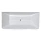 Bathroom Acrylic Free Standing Bath Tub Thin Edge 1700 x 800 x 600 Freestanding (linea Slim)