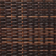 7pc PE Wicker Aluminium Outdoor Dining Set - Brown (9101)
