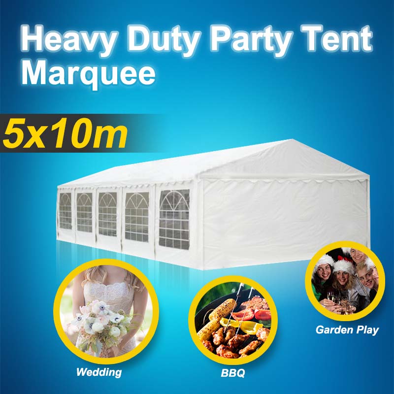 5x10m Premier Grade Heavy Duty Galvanized Frame PVC Fabric Party Tent Marquee (500g/m2)