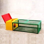 119cm Metal Rabbit Hutch Guinea Pig Ferret Hamster Cat House with Run