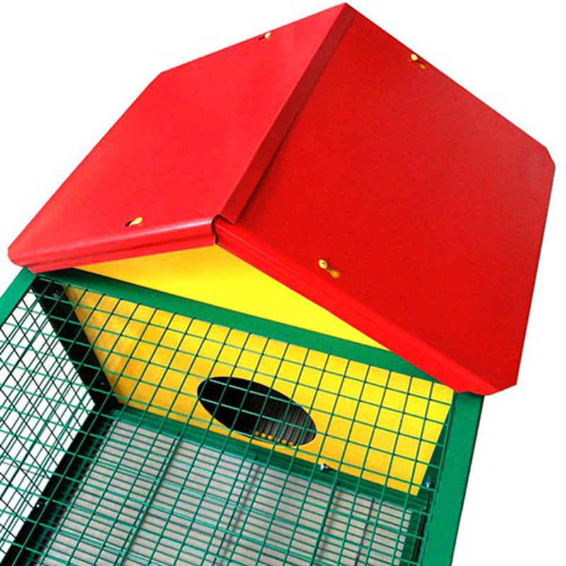 Large Metal Rabbit Hutch Guinea Pig Ferret Hamster Cat House with Run 167cm
