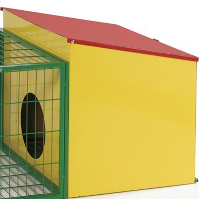 119cm Metal Rabbit Hutch Guinea Pig Ferret Hamster Cat House with Run