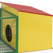119cm Metal Rabbit Hutch Guinea Pig Ferret Hamster Cat House with Run