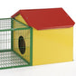Large Metal Rabbit Hutch Guinea Pig Ferret Hamster Cat House with Run 167cm