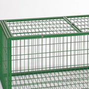 Large Metal Rabbit Hutch Guinea Pig Ferret Hamster Cat House with Run 167cm