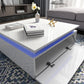 Modern LED Light Coffee Tea Table with Storage High Gloss Living Room MLC12