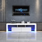 Modern LED TV Cabinet Entertainment Unit Stand High Gloss Furniture 1600mm White