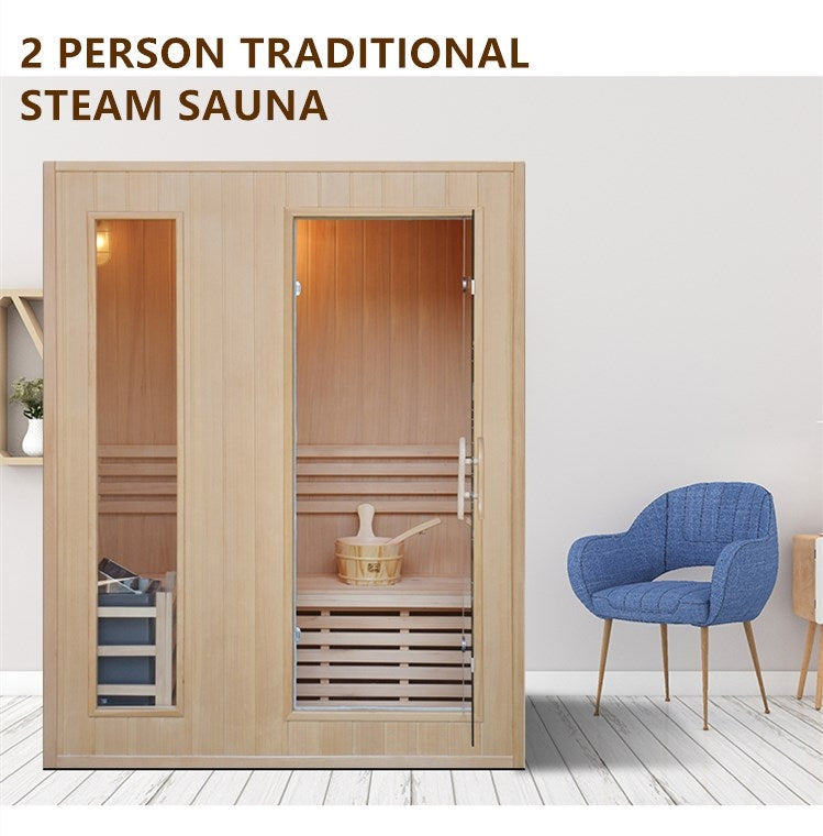 2 Person Indoor Traditional Steam Sauna 002S