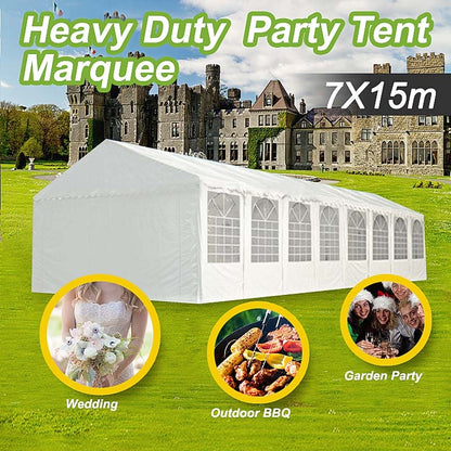 Commercial Grade Galvanised Frame 7x15m Wedding Marquee Heavy Duty Party Tent