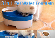 3L Auto Waterfall Drinking Fountain Cat dog Pet Drinker Water Bowl with Filter (Brown)