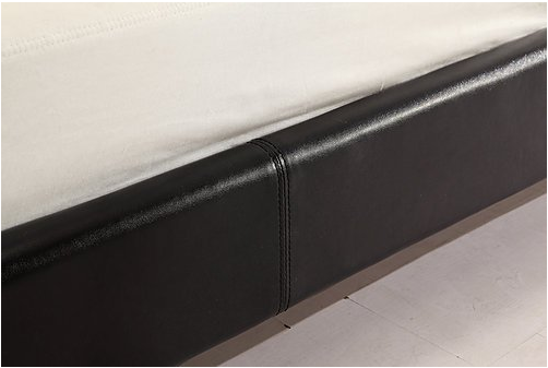 Italian Design King PU Leather Bed Frame Black