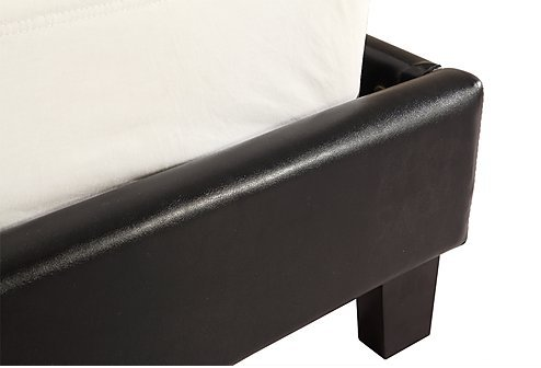 Italian Design King PU Leather Bed Frame Black