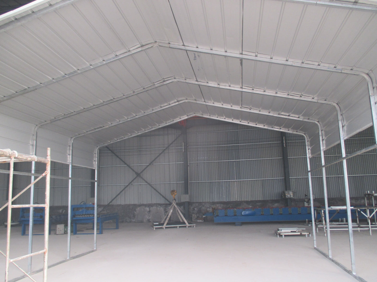 Metal Steel Carport 6x6m Cream