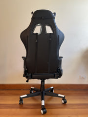 High Back 180 degrees tilt Ergonomic Gaming Office Executive Racing Chair Seat -Black and White