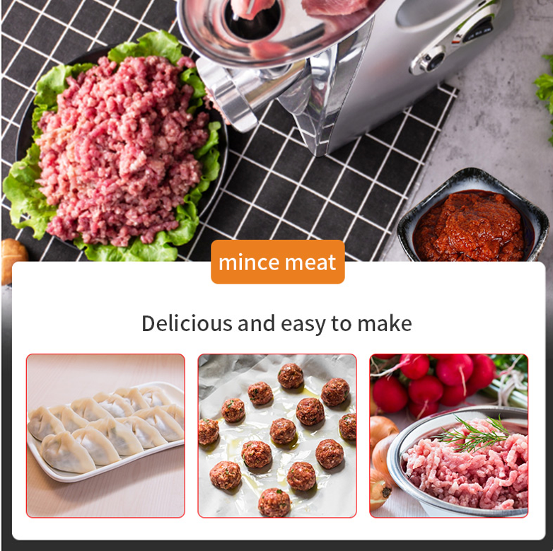 800w Electric Meat Grinder Sausage Maker Filler Mincer Stuffer Kibbe Mini Food Processor