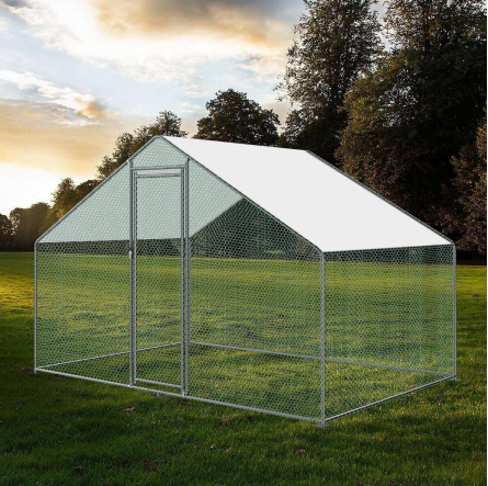 Walk-in 2X3X2M Steel Metal Chicken Coop Run Enclosure Poultry Cage