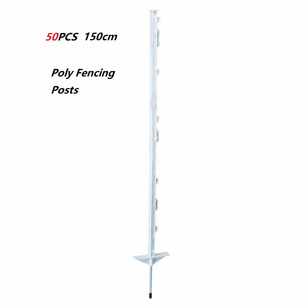 50 x 150cm Multi Wire Electric Poly Posts for Electric Fence