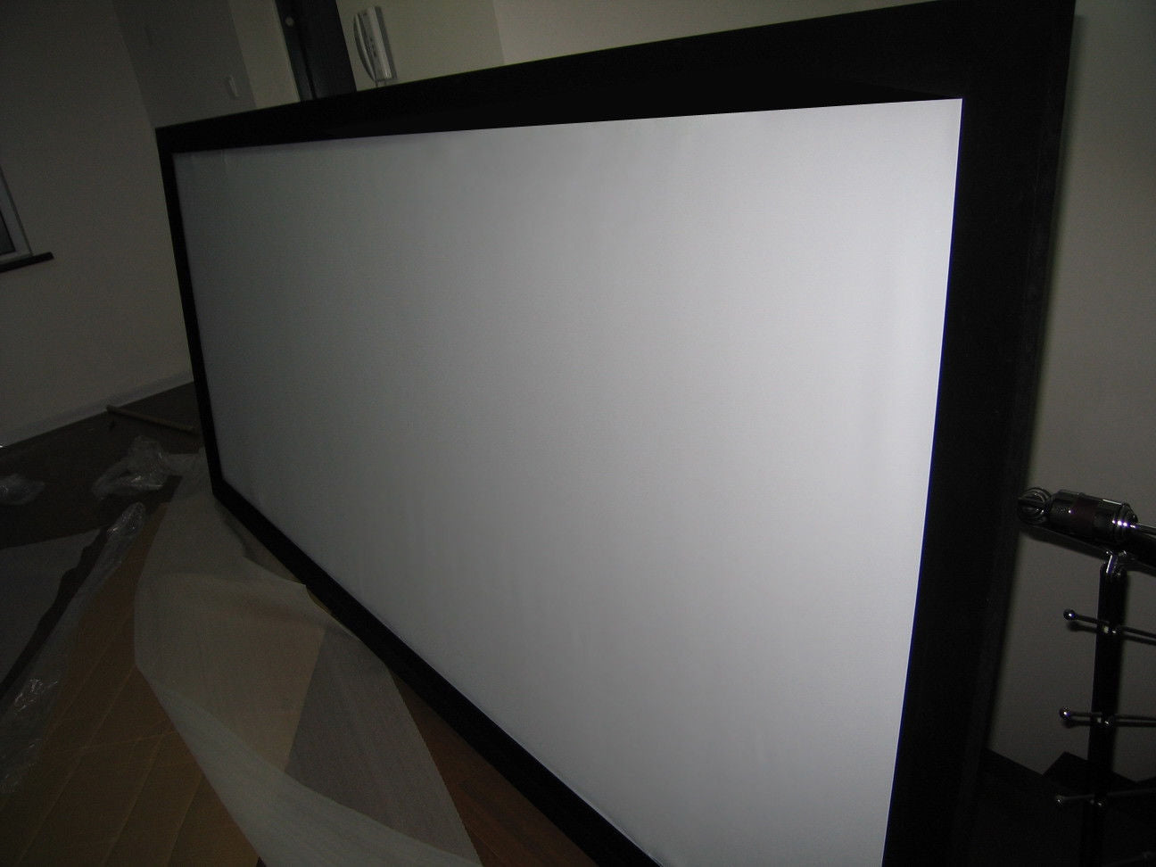125" TV Cinema HD Projector Screen Flat Fixed Frame 16:9