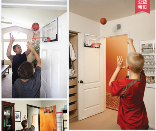 Mini Indoor Basketball Hoop Kids Children Backboard with Net Rim