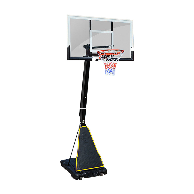 60 inch Portable XL Basketball Ring System Adjustable (2.3-3.05m) Backboard 152x90cm