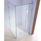 Shower Screen 1000x1000x2000mm Frameless Glass (Package damaged)